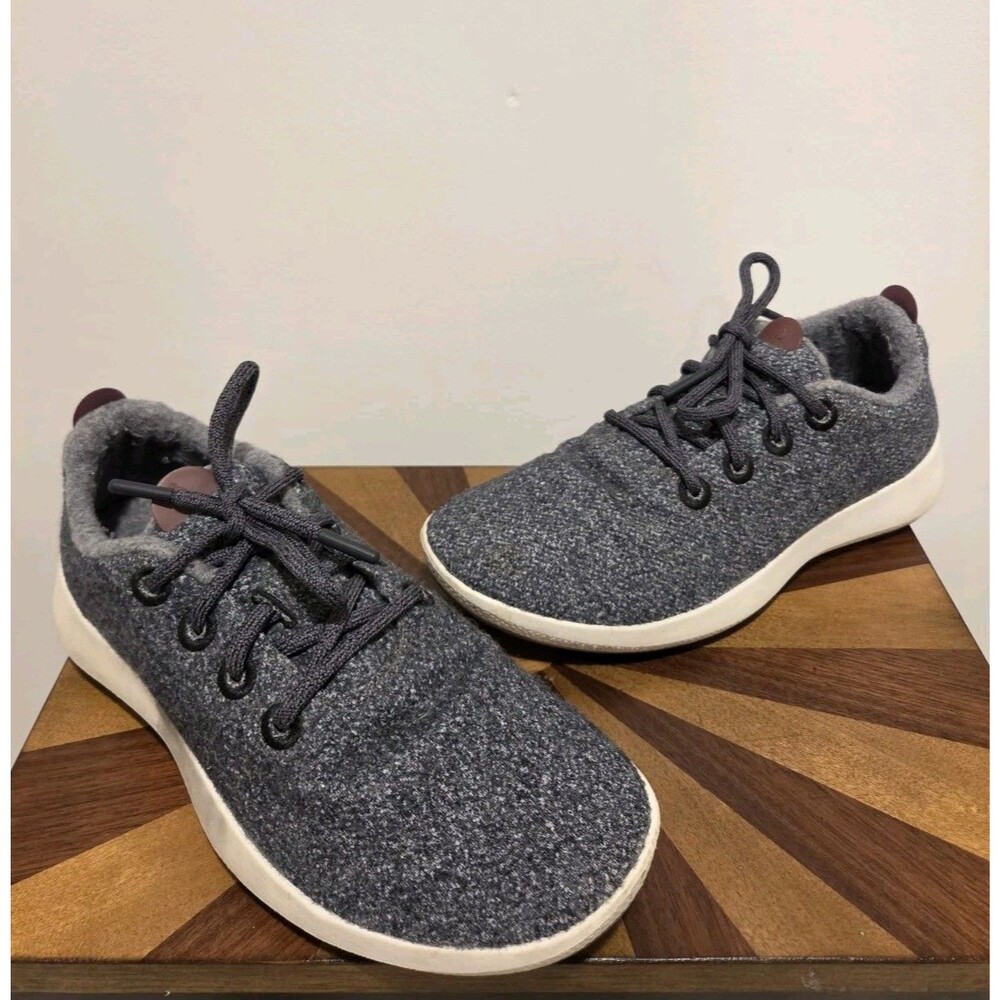 Allbirds Wool Runner Sneaker Womens 10 Gray Comfort Low-Top Running Shoes Sporty